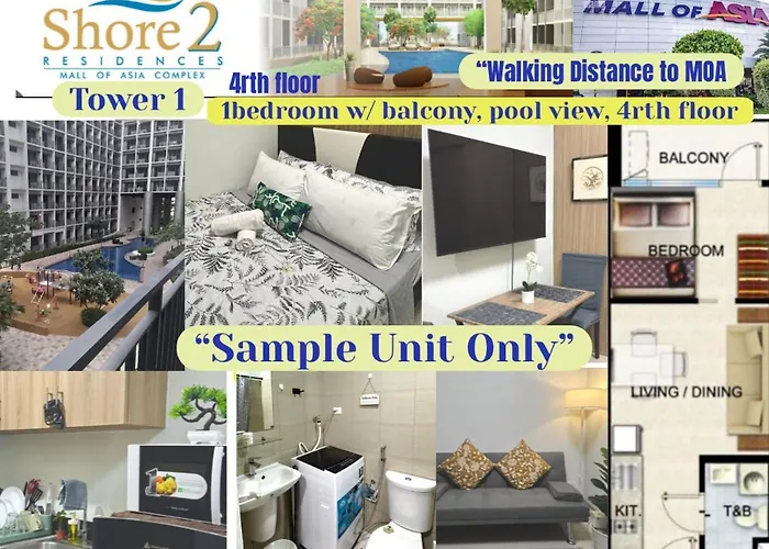 Aparthotel Shore Residences Staycation Near Mall Of And Airport In Pasay *
